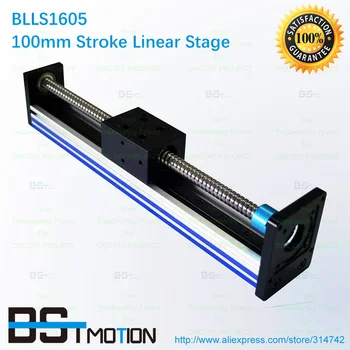 

SFU1605 Ball screw Driven Linear Guide Stage Actuator Table 100mm Stroke Travel Linear Moudle for CNC Router X Y Z Axies