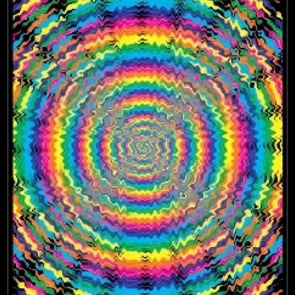 Vertigo Drop Blacklight Laminated & Framed Poster (23 X 35)