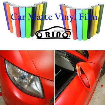 

Red Matte Vinyl Car Wrap Film With Air Bubble Free Matt red Sticker For Vehicle Wrap Graphic Sticker size 1.52x30m/Roll