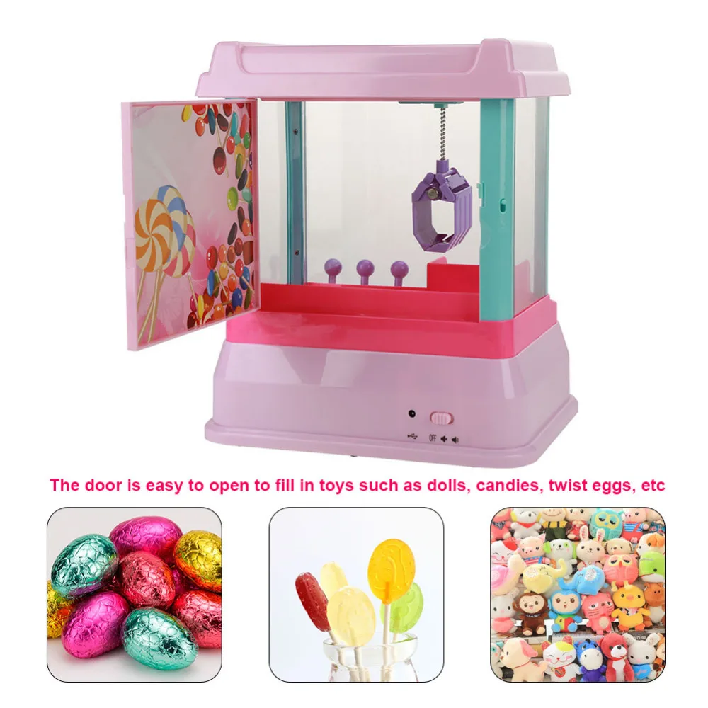 

Kids Interesting Funny Toys Mini Toys Catcher Machine Children Electronic Dolls Game Toy Claw Crane Machine candy toy catcher