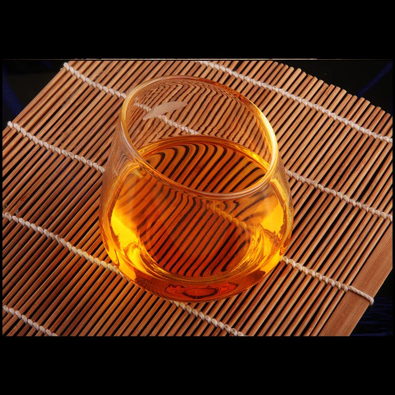 Наклонный рот бокал для вина высокого качества 420 мл шампанское стекло бренди коктейльный Бар Свадьба; вечеринка стеклянная посуда WF6221111