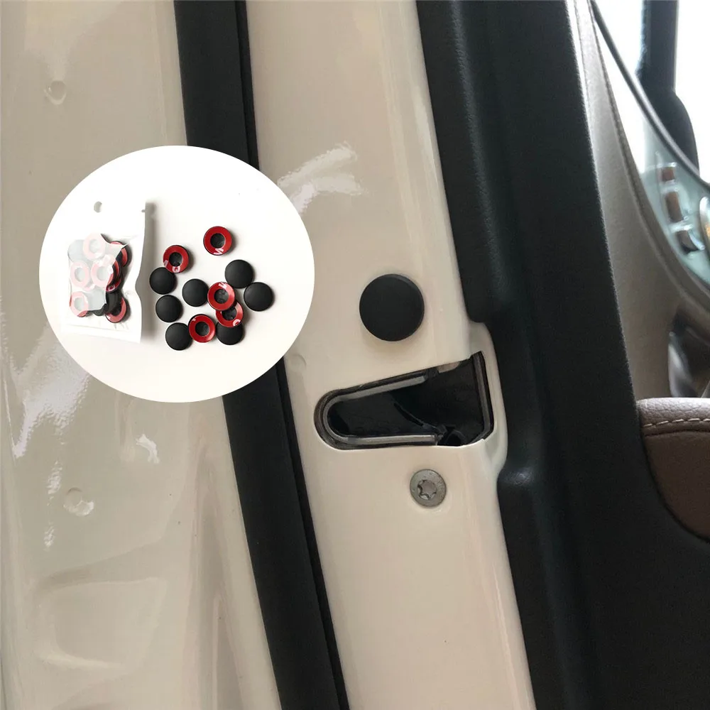 12 шт. наклейки на замок двери автомобиля для Toyota SIENTA Vellfire Verso PROACE Hilux Tacoma Tundra 4Runner FT
