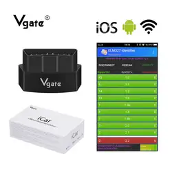 Vgate Икар WI-FI obd2 сканер elm 327 Инструмент диагностики OBD 2 товара Reader Икар 2/Pro WI-FI адаптер для IOS/Android телефон PK ELM V1.5