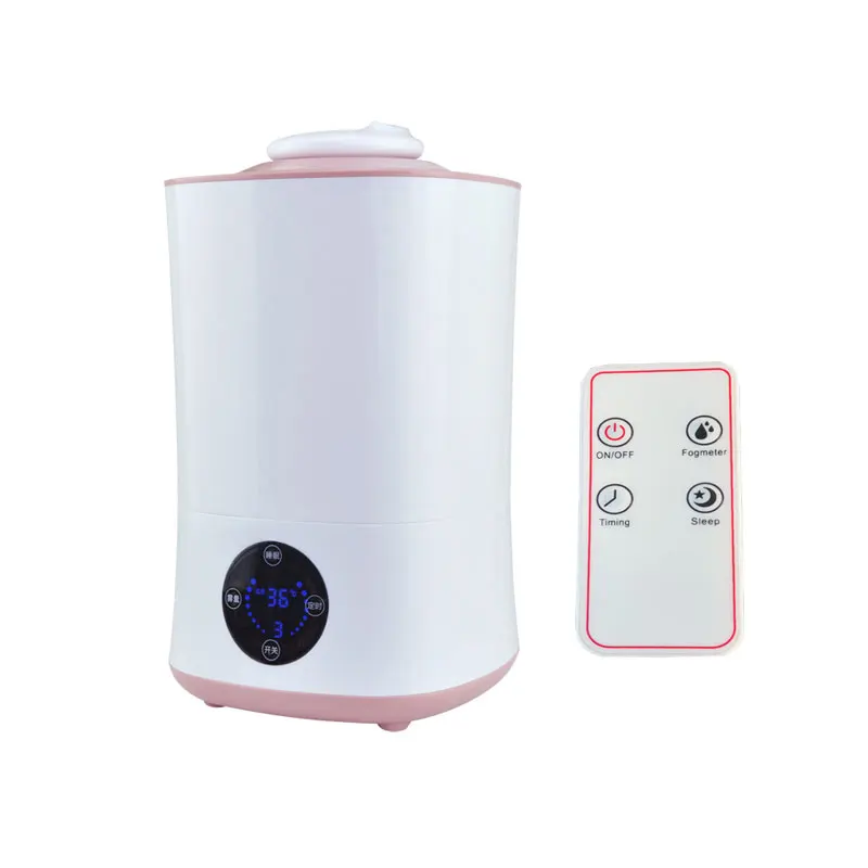 

220V Humidifier Touch and Remote Control LED Display Ultrasonic Cool with Filter Humidity Mist Control Timing Water Shortage