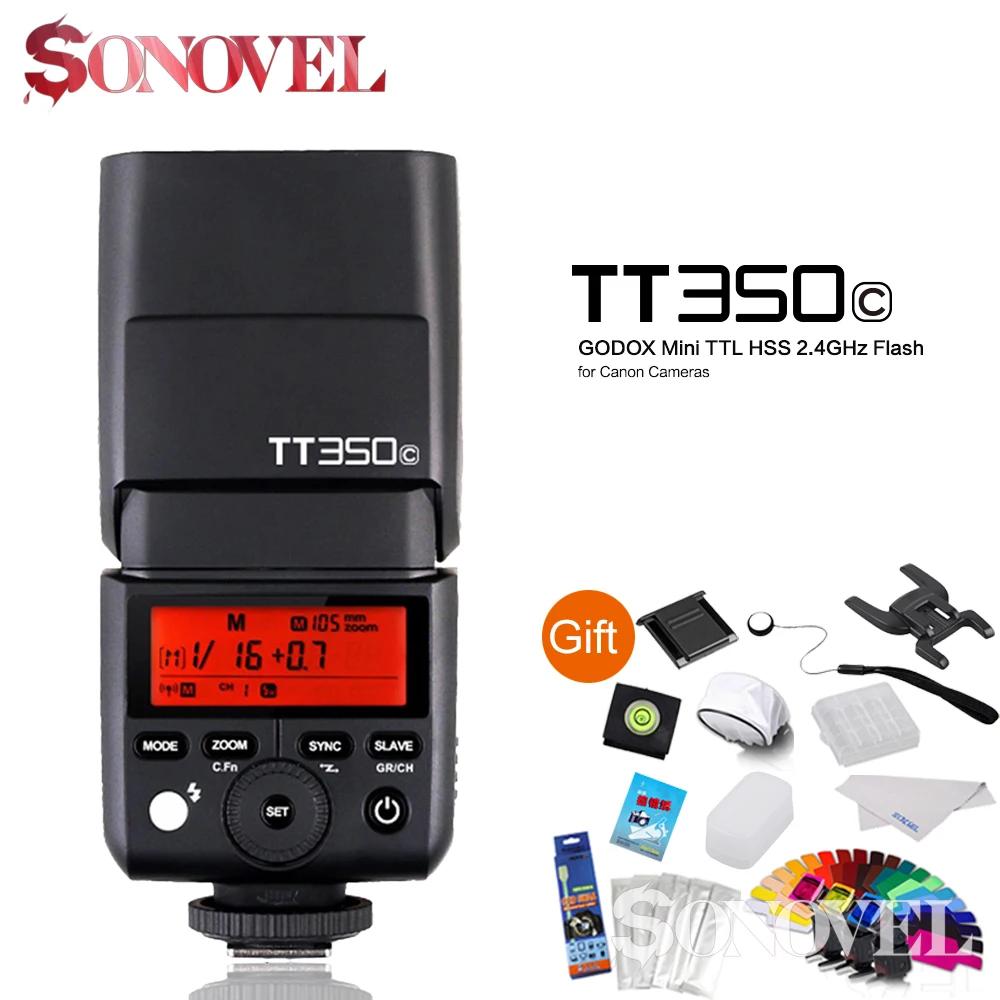 

GODOX Mini Speedlite TT350C TTL HSS max 1/8000s 2.4G Wireless X System Camera Flash for Canon EOS M10 M6 M5 M3 M2 GX60 GX3 GX1