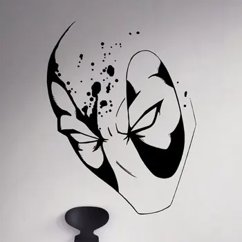 

Movie Comics Superhero Wall Decal Deadpool Antihero Vinyl Sticker Unique Art Home Decoration For Teens Room Wallpaper 3133