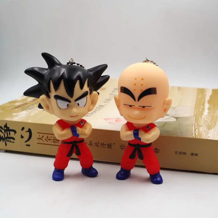 Аниме Dragon Ball Son Goku Kakarotto Kulilin милый брелок для ключей Kwaii Виниловая фигурка