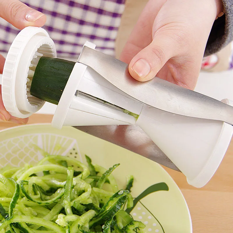 

Spiral Vegetable Slicer Carrots Radish Graters Cutter Spiralizer Shred Device Kitchen Gadgets Cooking Tools Accessories 10