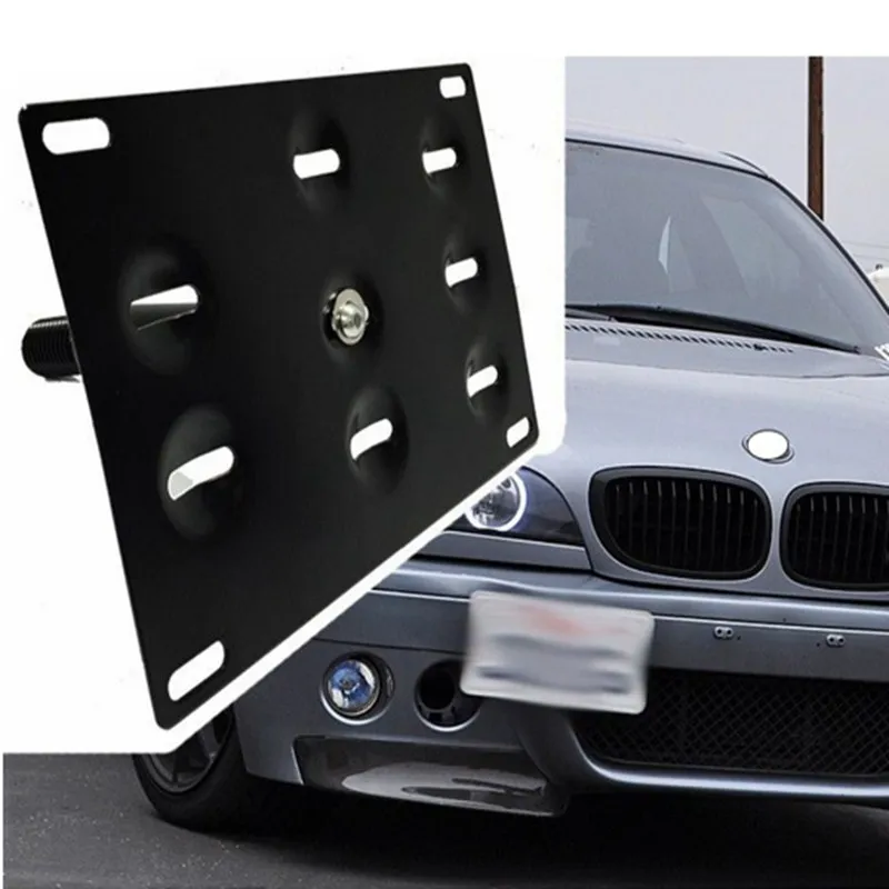 

YEAHGOOD License Plate Hold Mount Tow Hook Bracket License Plate Relocator Frame Bracket Universal TH010D