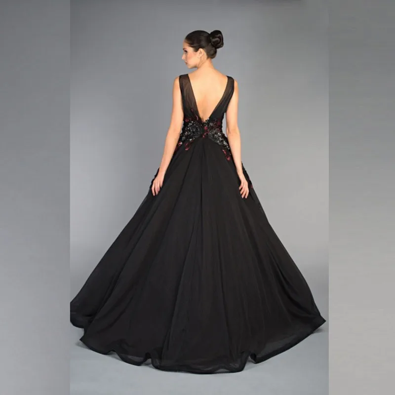 black gown for graduation ball