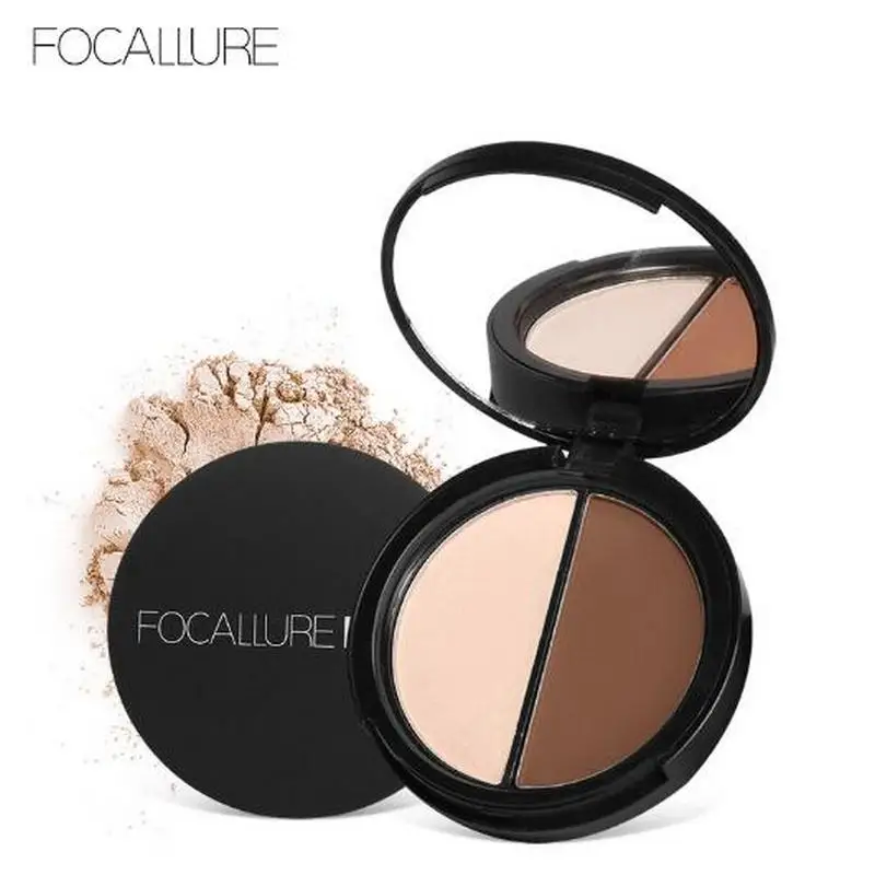 

New Makeup Blush Bronzer Highlighter 2 Diff Color Concealer Bronzer Palette Comestic Make Up by Focallure