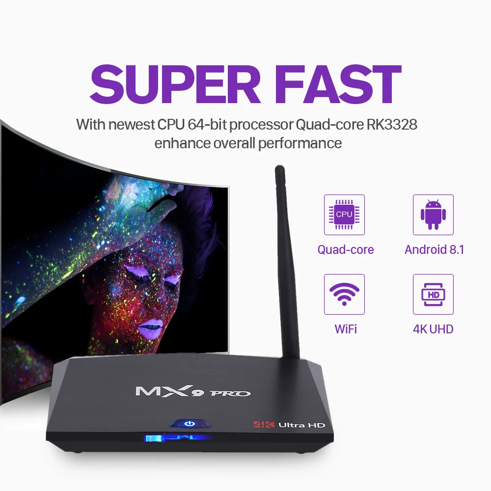 Iptv Italia 4k MX9 PRO RK3328 Android 8.1 Tv Box 2G 16G BT4.0 With 1 Year SUBTV Code Iptv French Arabic UK Portugal Full Hd Vod Iptv Italia 4k MX9 PRO RK3328 Android 8.1 Tv Box 2G 16G BT4.0 With 1 Year SUBTV Code Iptv French Arabic UK Portugal Full Hd Vod
