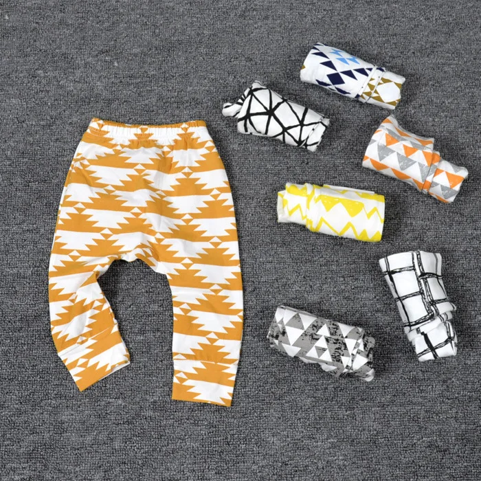 Boys Pants Children Sport Trousers Animal Character Geometry Print Baby Harem Pants Girls Loose Leggings Enfant