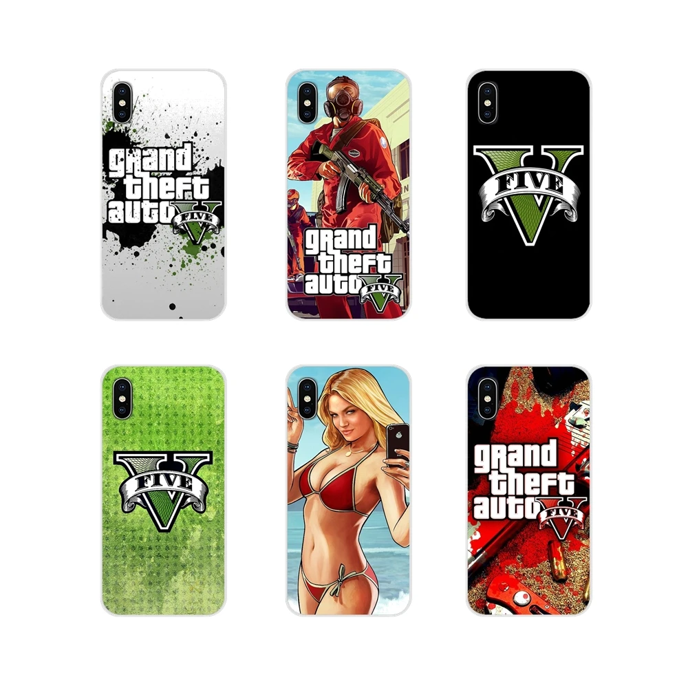Mobile Phone Cases GTA grand theft auto 5 V san andreas For Huawei P8 9 Lite Nova 2i 3i GR3 Y6 Pro Y7 Y8 Y9 Prime 2017 2018 2019 | Мобильные