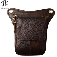 Retro Ölwachs & Crazy Horse Echtes Leder Multi-task-handschuhe Military Armee Taille Gürteltasche Telefon Nahm Kit Bein Gürteltasche