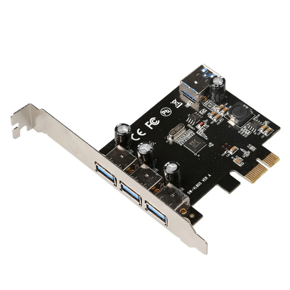 3 + 1 порта USB3.0 плата расширения для PCI Express X1 до внешних внутренний PCIe Riser card