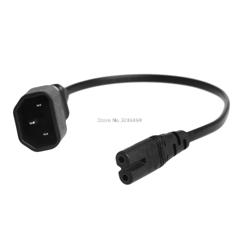 

For IEC 3-Pin Kettle C14 Male To C7 Female Converter Adapter Cable For PDU UPS 30CM Promotion