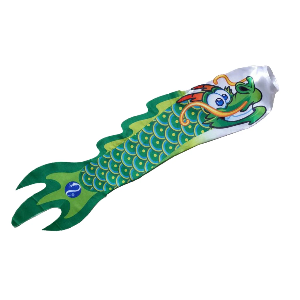 5x70 cm Chinese Dragon Windsock Carp Flag Kite Streamer Boat Decor Ornament Hanging Flag