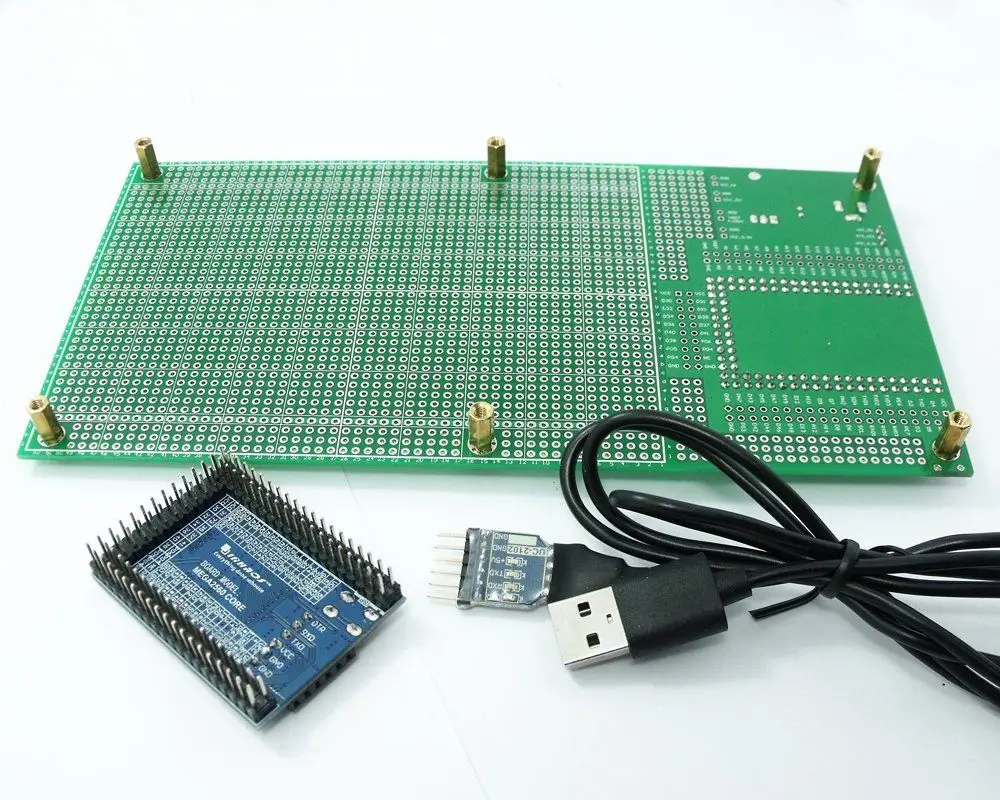 Двухсторонний прототип печатной платы Макет DIY 100x200 мм 4,096 в для Arduino Mega mini 2560 ATmega 2560 USB 2102