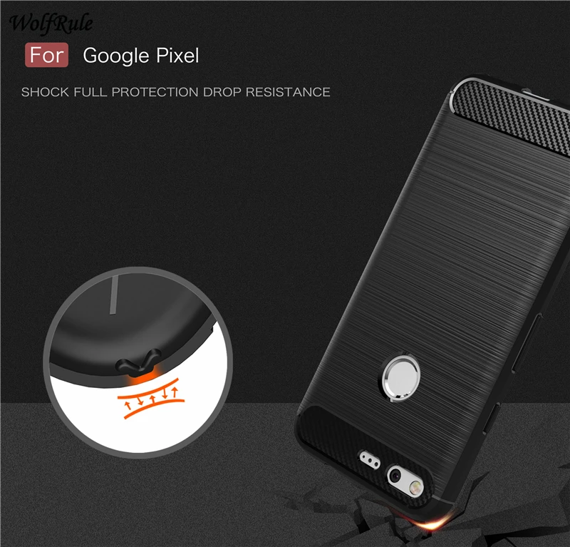 For Case Google Pixel Cover 5.0 inch Shockproof Silicone Brushed Style Phone Bag | Мобильные телефоны и аксессуары