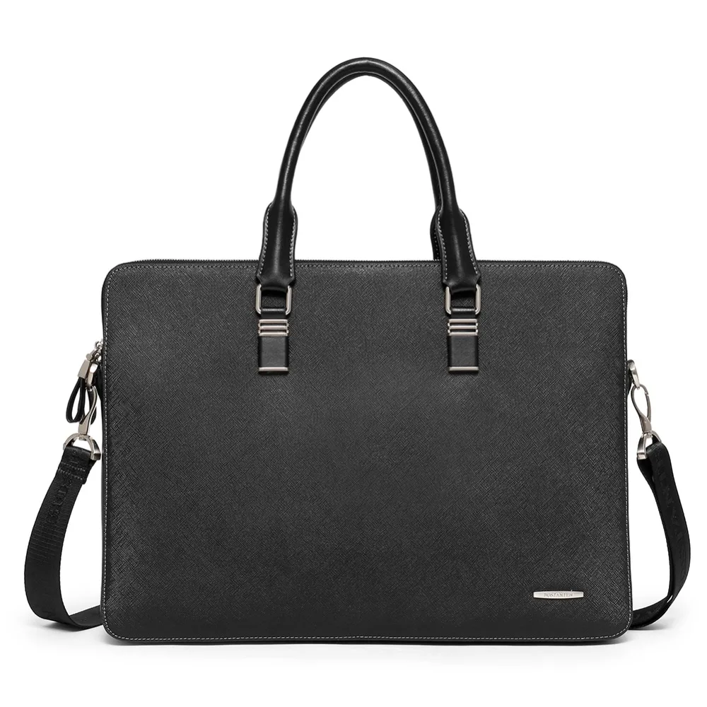 Мужской портфель Bostanten из натуральной кожи 16,5 Дюймов, мужской портфель для ноутбука, деловая сумка, мужская сумка через плечо, сумка через плечо, сумка-тоут, сумка