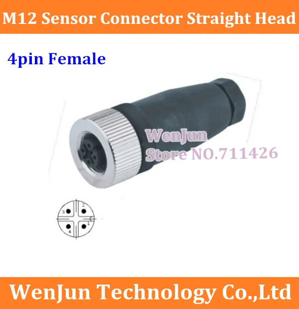 bilder für Hohe Qualität M12 luftfahrt-stecker Gerade kopf M12 4pin Weiblich Sensor stecker 4 core 50 TEILE/LOS bilder für Hohe Qualität M12 luftfahrt-stecker Gerade kopf M12 4pin Weiblich Sensor stecker 4 core 50 TEILE/LOS