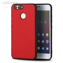 LANGSIDI brand phone case small litchi grain all-inclusive phone case for Huawei Nova 2 phone case handmade custom processing