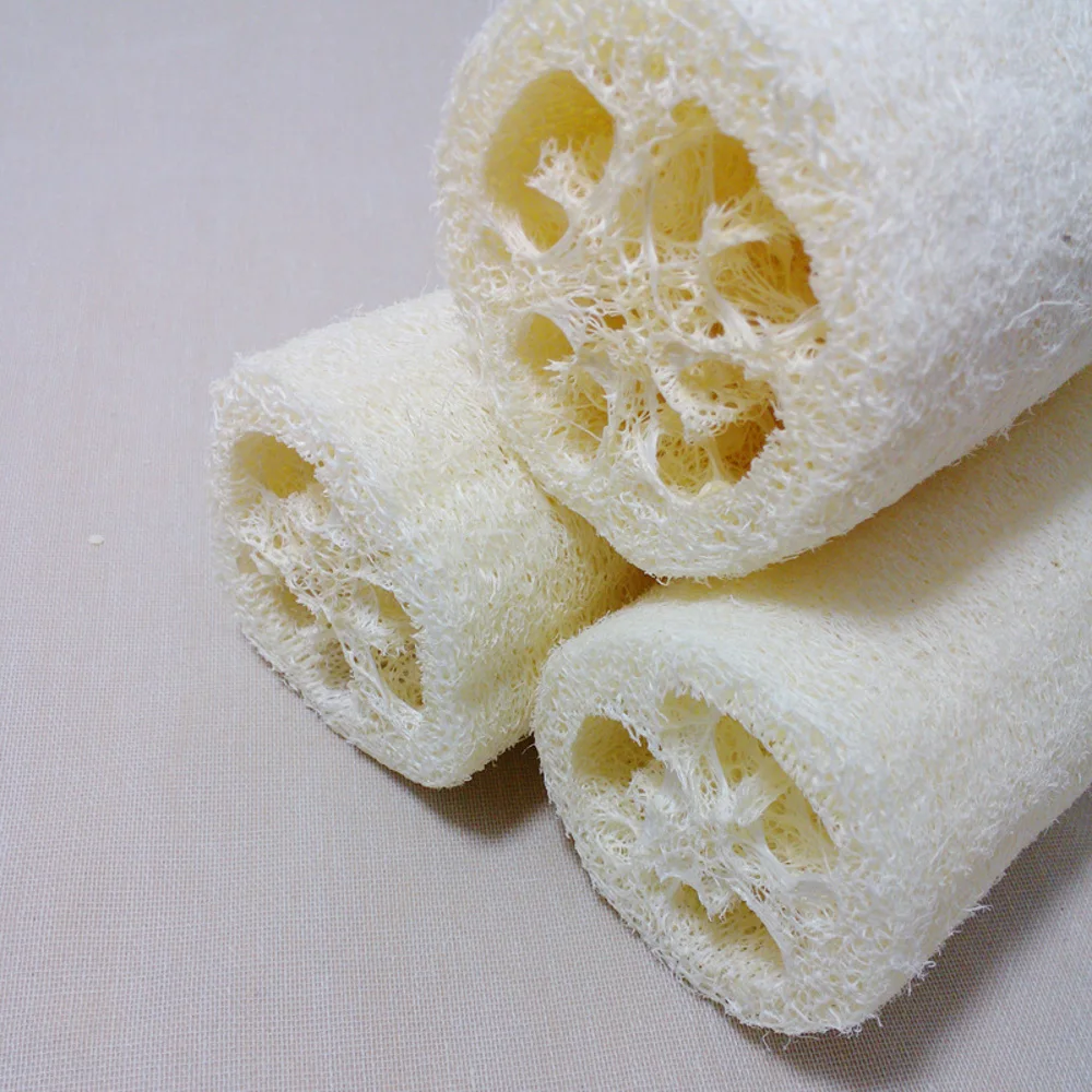 6x натуральный Luffa Loofa отшелушивающая Ванна губка для душа скруббер