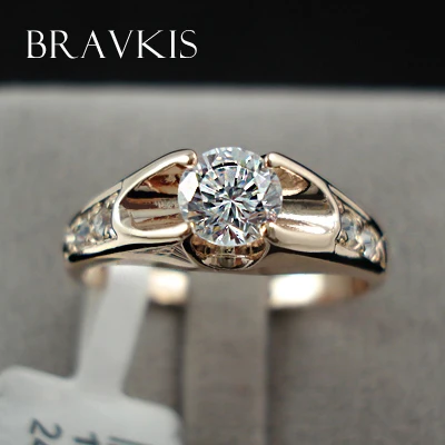 Женские винтажные обручальные кольца BRAVEKISS с камнями bague mujer moda ювелирные изделия