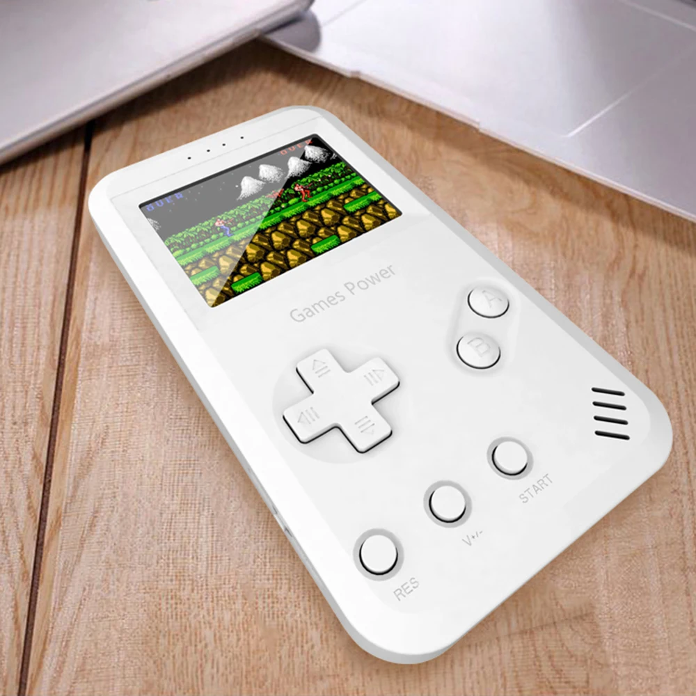 

Portable Classic Handheld Game Console with 8000mAh Power Bank Gaming Machine with USB Out power bank