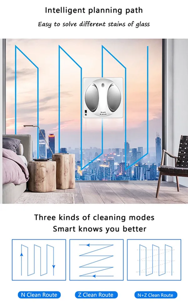 Сильный Вакуумный Пылесос окно чистящие роботы Умный Магнитный Стеклоомыватель робот