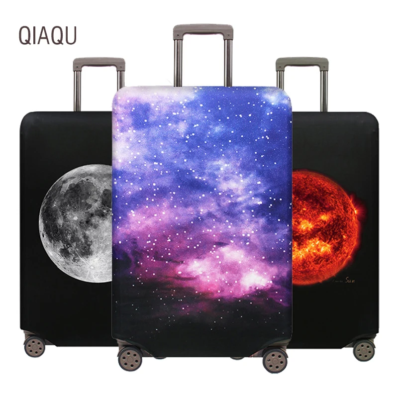 

Thick Earth pattern Suitcase Cover 18-32 Inch Luggage Cover Trolley Baggage Elastic Dust Protection Covers Travel Accessories