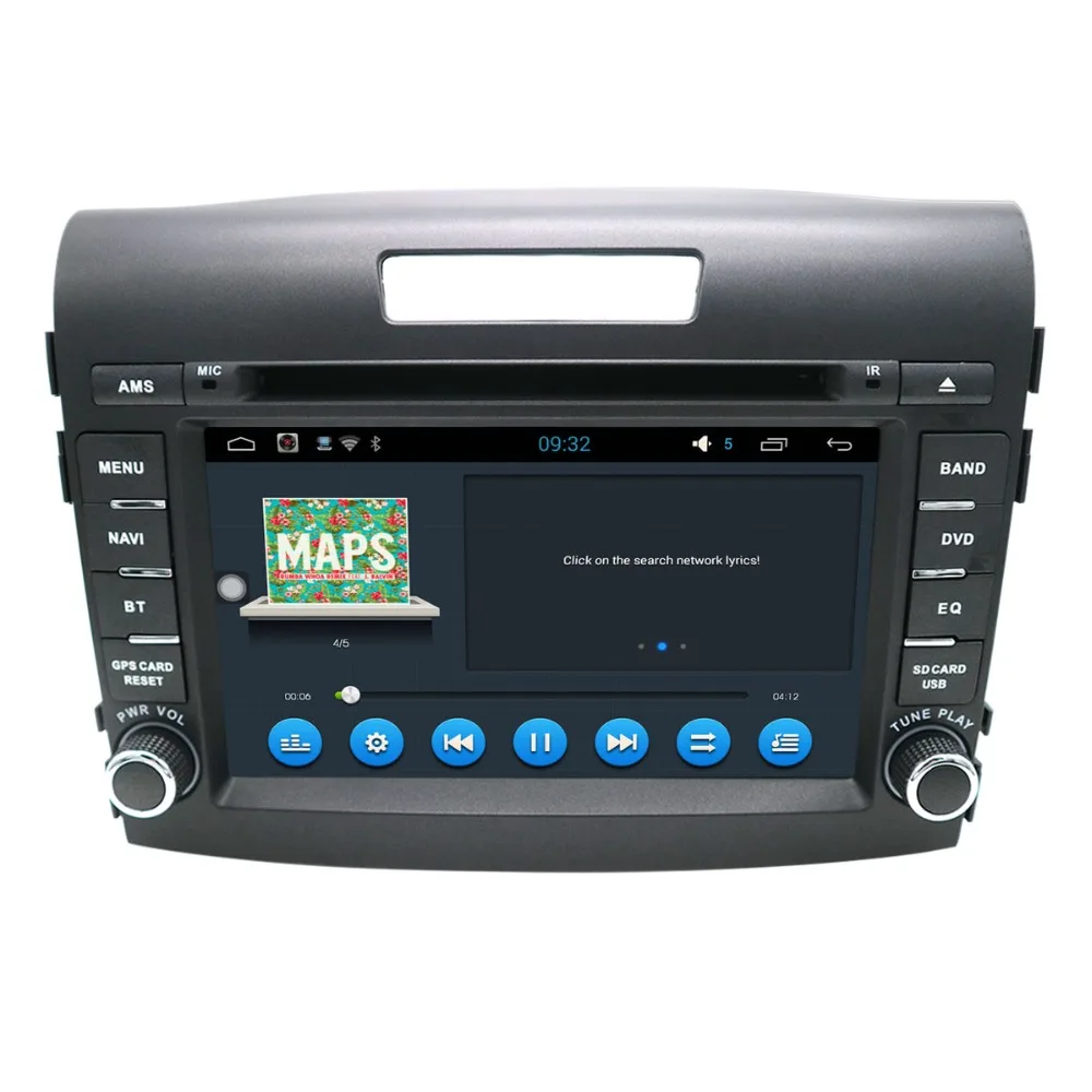 Clearance 7" two din android 5.1 4core car dvd player for honda crv CR-V 2012-2016 car audio stereo octa core 4G RAM wifi 16G ROM headunit 8