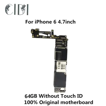 

CIDI 64GB IOS system logic board for iphone 6 4.7inch Used Original unlocked motherboard without touch ID Mainboard+chips