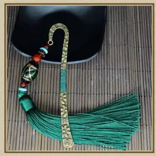 Ретро стиль металлическая ручная Закладка с сердолической бахромой для чтения Подарочные Подарки шпилька для офиса и школы черный