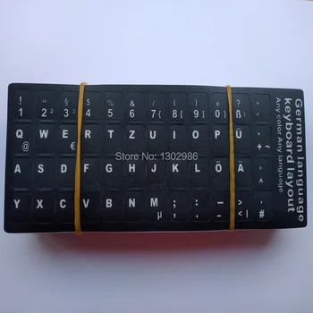 

500pcs/lot German Keyboard Layout Stickers For Laptop/Desktop Computer Keyboard 10 inch Or Above Tablet PC Free shipping DHL