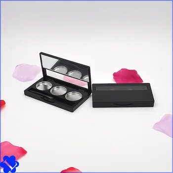 

50pcs/lot Women Empty Palette Eyeshadow Blusher Lipstick Lip Gloss Powder Fundation DIY Refill Palette with mirror pan brush
