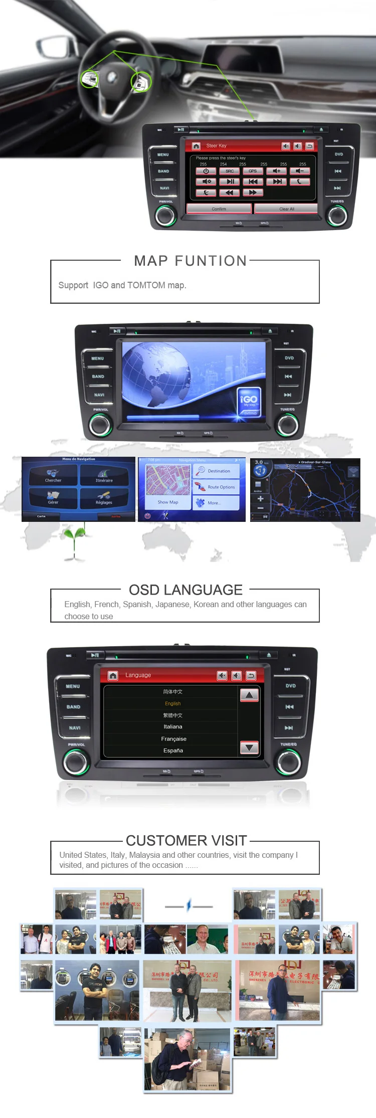 Perfect LJHANG 2 Din Car DVD Player For Skoda Octavia 2005-2008 2013 GPS Navigation Bluetooth Audio Stereo USB RDS FM Mirror-Link AUX IN 5 Perfect LJHANG 2 Din Car DVD Player For Skoda Octavia 2005-2008 2013 GPS Navigation Bluetooth Audio Stereo USB RDS FM Mirror-Link AUX IN 5