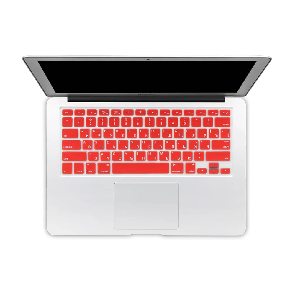 Силиконовая Защитная пленка для клавиатуры с буквенным алфавитом для MacBook Air 13 Pro 1" 15" 1", версия США