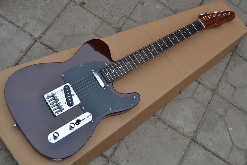 

Hot sale electric guitar TLelectric guitar The piano body with filling The smoke color Support customization, free delivery