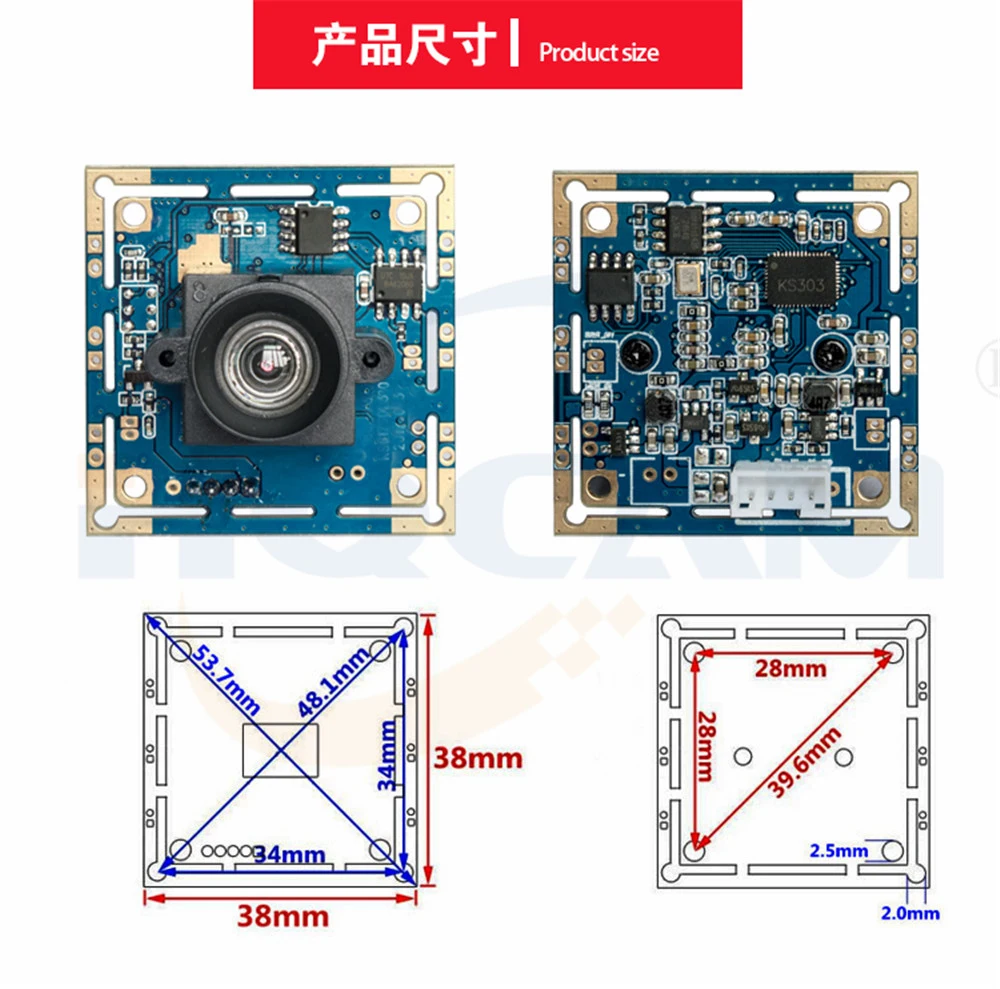 HQCAM 3 0 мегапикселя 1/3 дюйма AR0331 Низкое освещение 0.01Lux CMOS H.264 AEC AEB AGC Поддержка USB
