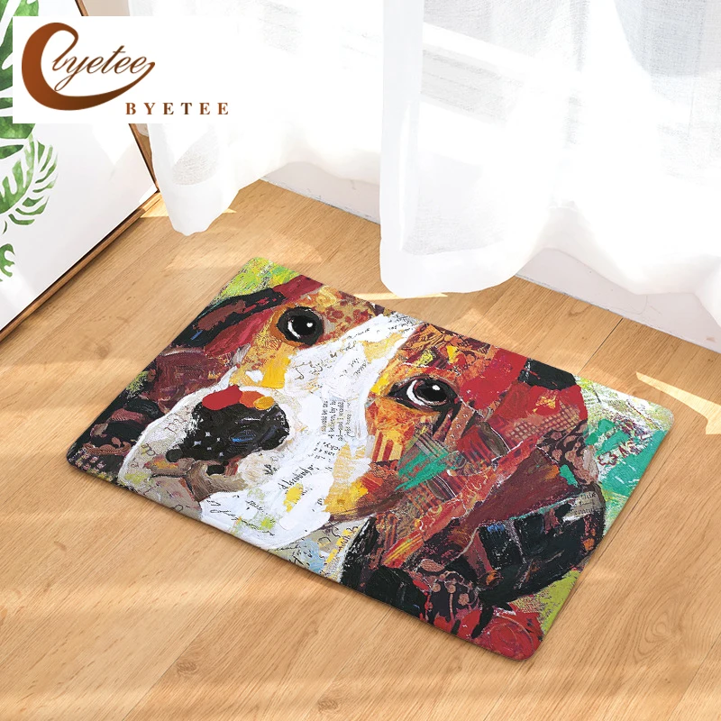 Animals Printing Door Mat Doormat Carpets Oil Painting Dog Print Mats