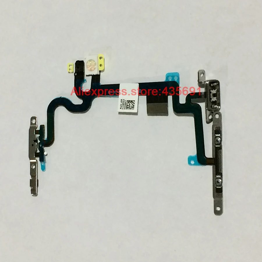 Оригинальная новая кнопка включения питания, громкость, выключение звука, гибкий кабель с металлическим кронштейном для iPhone 7G 7 Plus, запасные части