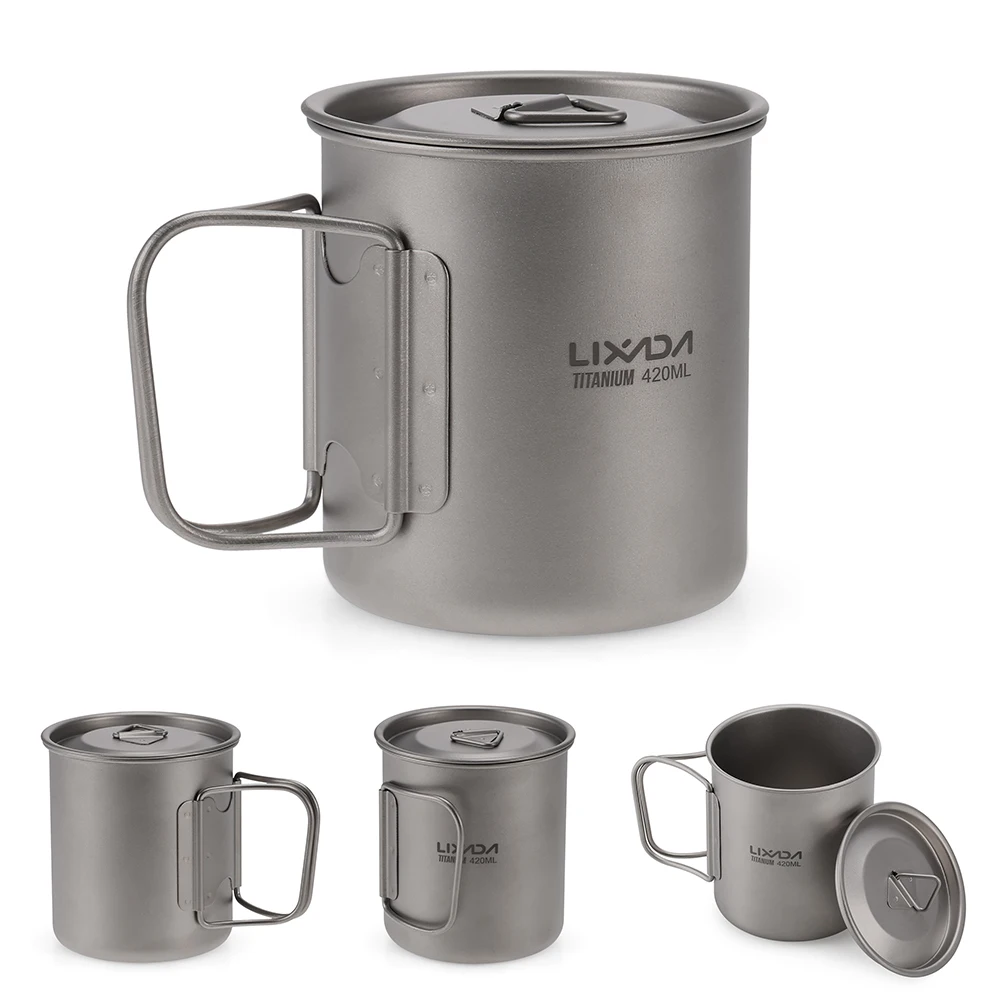 

Ultralight Titanium Cup Outdoor Portable Camping Tableware Picnic Water Cup Mug 300ml / 350ml / 450ml / 550ml / 650ml / 750ml