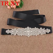 TRiXY S26 изысканные стразы, свадебные ленты Пояски, свадебные аксессуары, стразы, для вечеринки, выпускного вечера, платье, ремень, быстрая