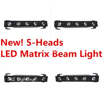 

Free Shipping ( 4 pcs / lot ) 15W 4in1 RGBW 5-Heads LED Matrix Beam Light For LED Stage Lighting Effect