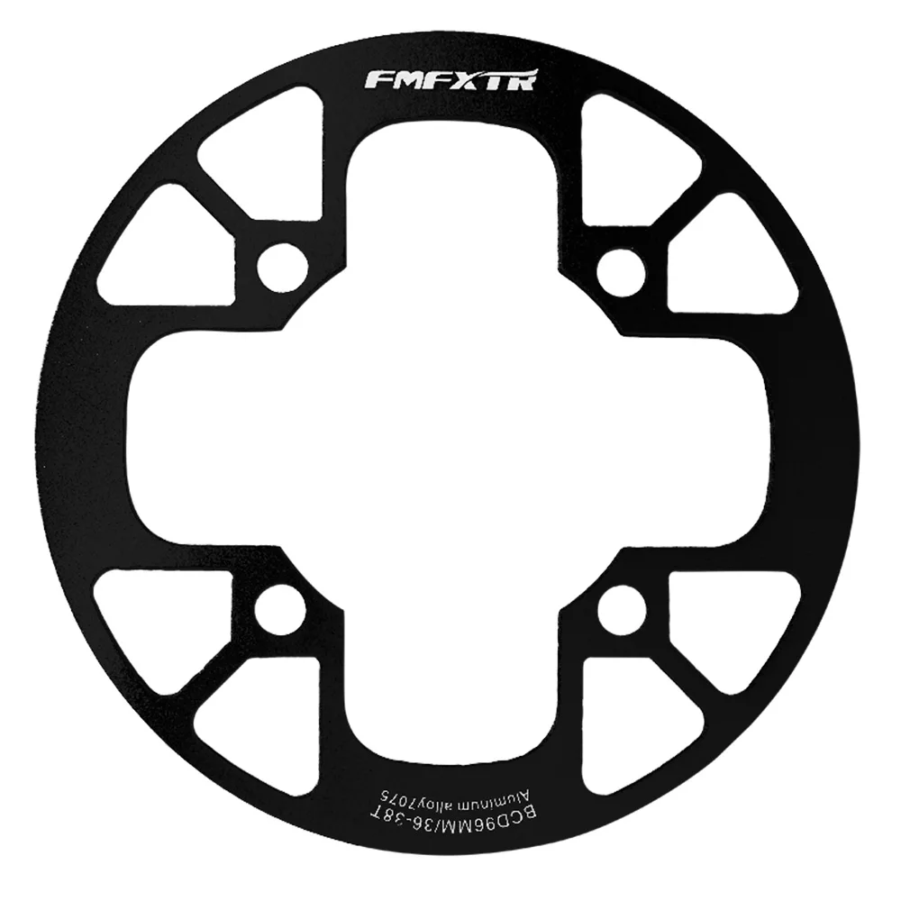 FMFXTR 96BCD 32-38teeth рукоятка MTB щит крышка велосипедная Звездочка щит горный велосипед алюминиевая цепь Защитная петля - Цвет: 36-38T Black YP