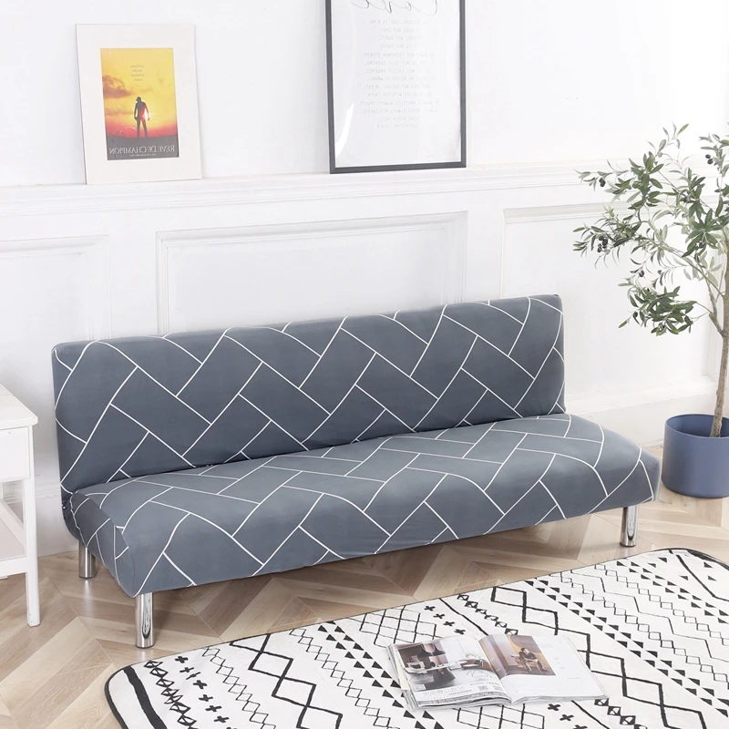 Универсальный нескользящий эластичный чехол для дивана без подлокотника Съемная мебель чехол для гостиной диван защита