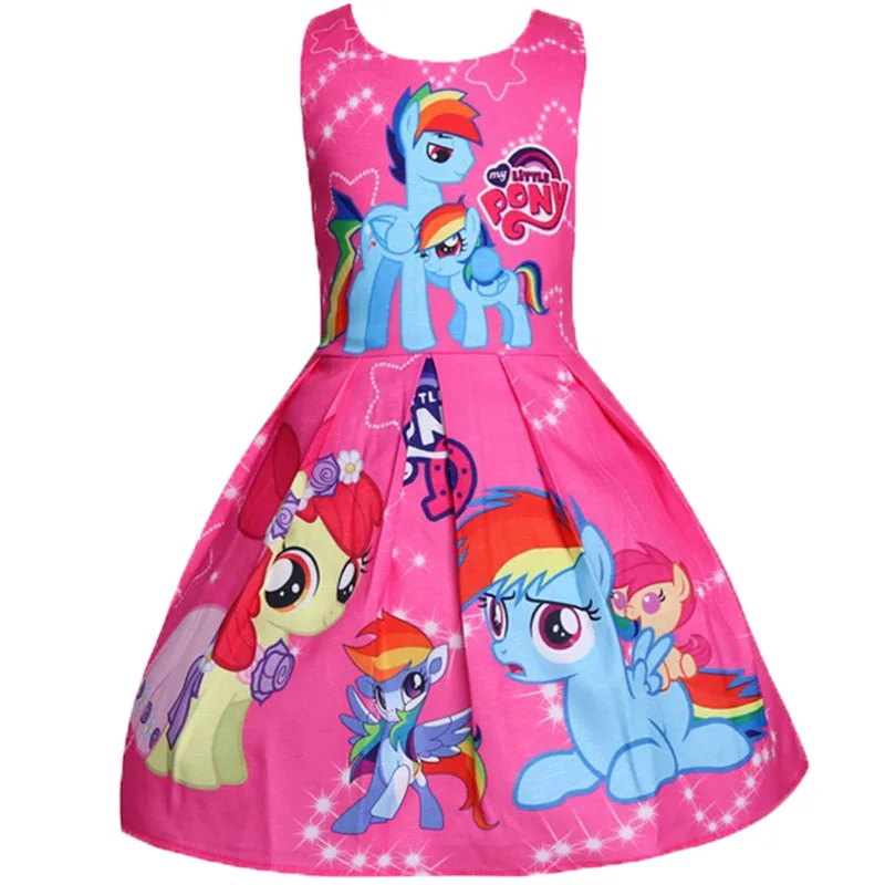 Г. Летнее платье для девочек для костюмированной вечеринки «Моя принцесса»; костюм «Маленький Пони»; детская одежда для детей на Хэллоуин, День рождения; вечерние платья
