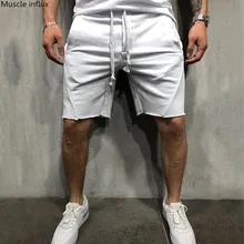 Мужские шорты до середины икры тренажерные залы фитнес бодибилдинг Повседневная тренировка для бегунов Брендовые спортивные короткие штаны спортивные штаны Спортивная одежда